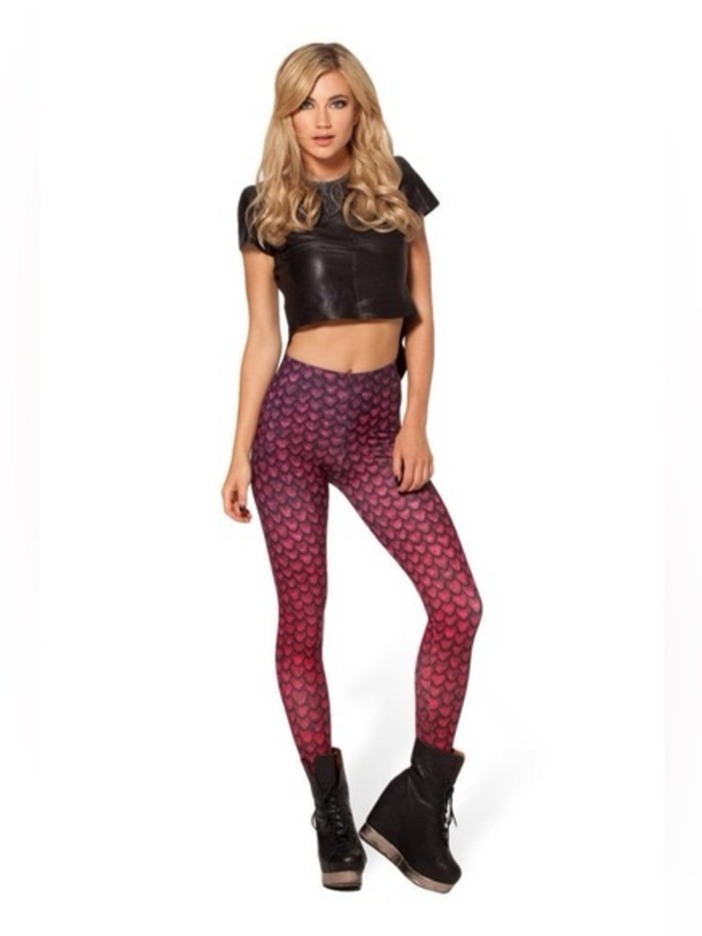 BlackMilk x Game of Thrones dragon egg scale leggings pink/red NWOT XL leggings